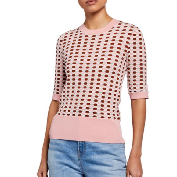 veronica beard pink sweater